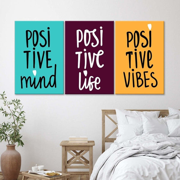 Positive Mind, Positive Life, Positive Vibes - FanaticPrintz