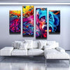 PSYCHEDELIC EINSTEIN CANVAS SET