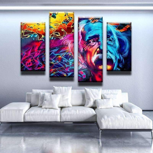 PSYCHEDELIC EINSTEIN CANVAS SET