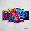 Psychedelic Einstein Canvas Set