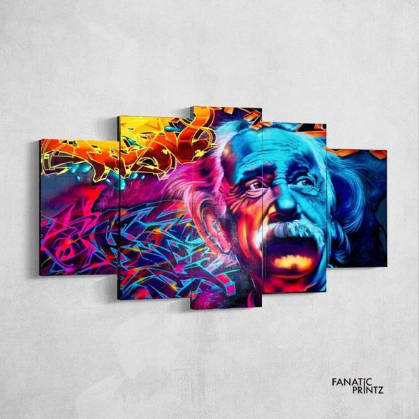 Psychedelic Einstein Canvas Set