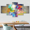 Psychedelic Light Bulb Canvas Set