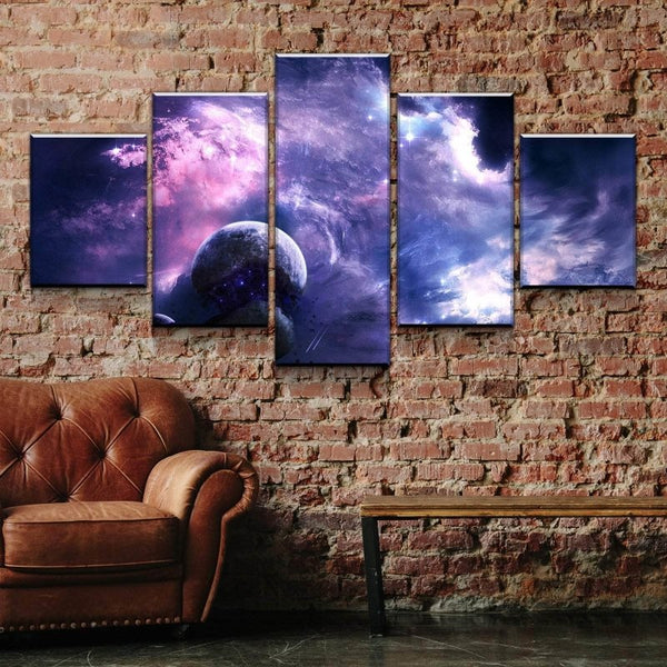 Purple Galaxies Canvas Set - FanaticPrintz