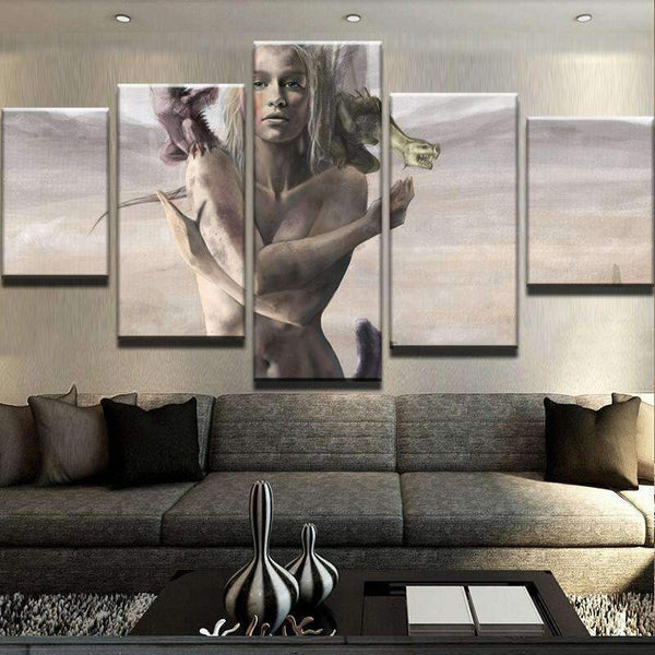 Queen Of The Dragons Canvas Set