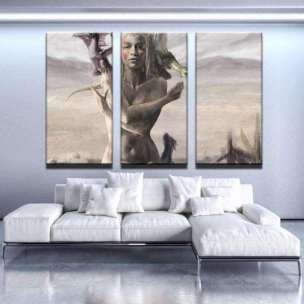 Queen Of The Dragons Canvas Set