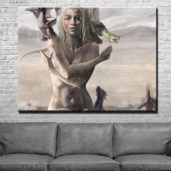 Queen Of The Dragons Canvas Set