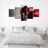 Red Ferrari 488 Gtb Canvas Set