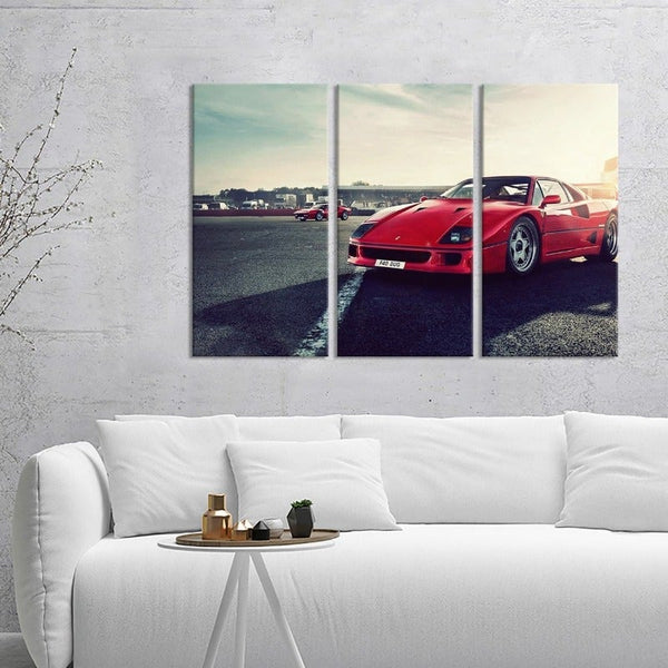 Red Ferrari Enzo Canvas Set