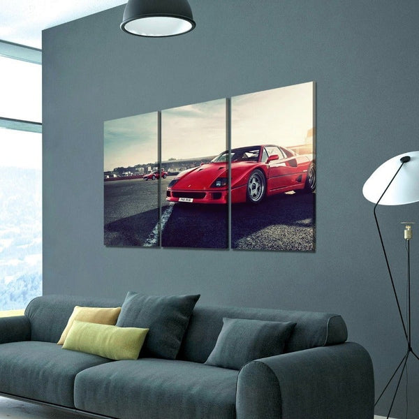 Red Ferrari Enzo Canvas Set
