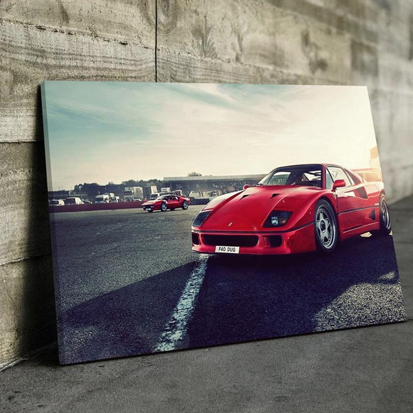 Red Ferrari Enzo Canvas Set