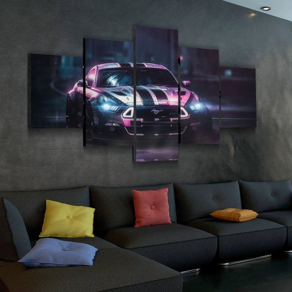 Retro Mustang Canvas Set
