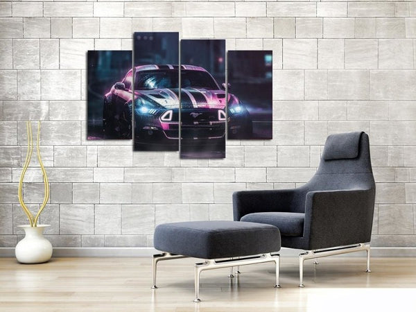 Retro Mustang Canvas Set
