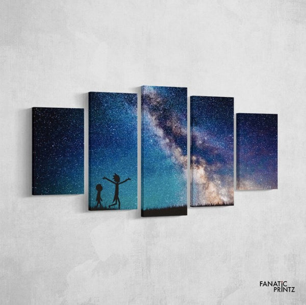 Rick And Morty Galaxy Canvas Set - FanaticPrintz