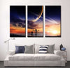 Rick and Morty Rising Sun Painting on Canvas Wall Art