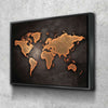 Rustic World Map 11 x 14 Canvas Set (Free Shipping) - FanaticPrintz
