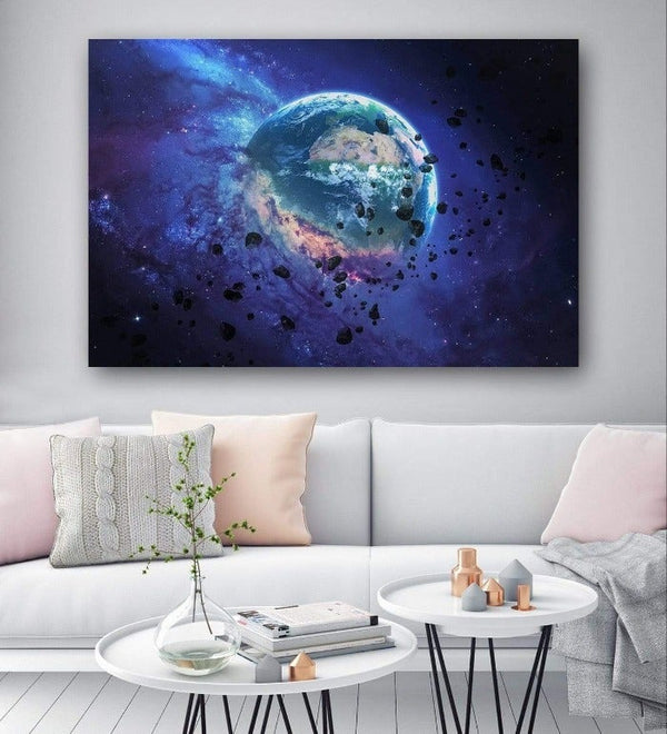 Sci Fi Earth Canvas Art