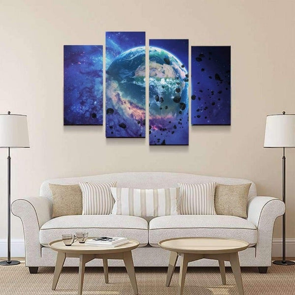 Sci Fi Earth Canvas Art