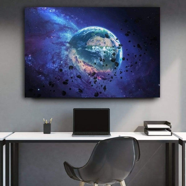 Sci Fi Earth Canvas Art