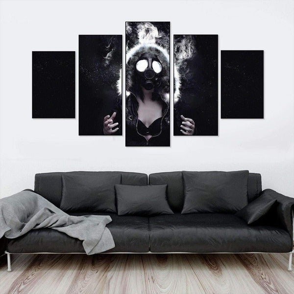 SCI FI GAS MASK CANVAS SET