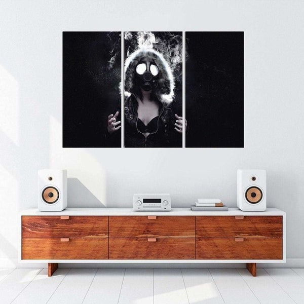 Adorable Gas Mask Canvas Set Hanging Painting