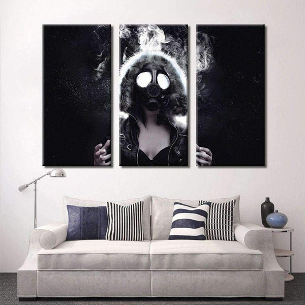 Cool Gas Mask Canvas Set for Home Peace