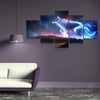 Sci Fi Wolf Canvas Set