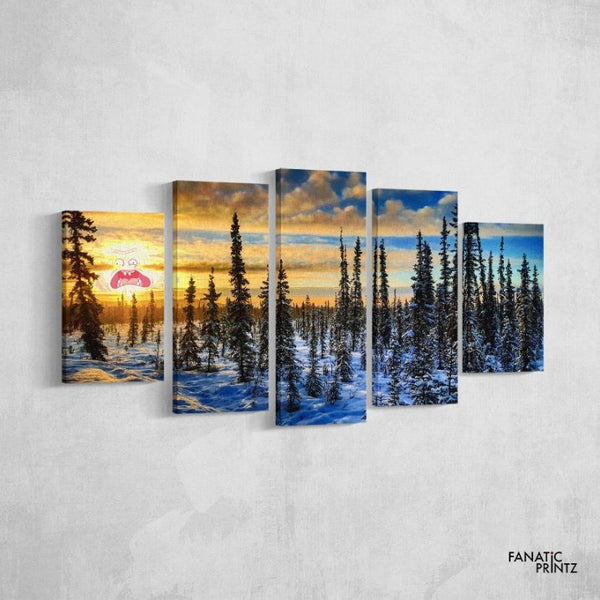 Screaming Sun Earth Canvas Set - FanaticPrintz