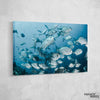 Silver Fishes under water Canvas Set - FanaticPrintz