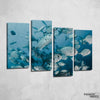Silver Fishes under water Canvas Set - FanaticPrintz