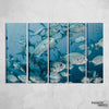 Silver Fishes under water Canvas Set - FanaticPrintz