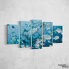 Silver Fishes under water Canvas Set - FanaticPrintz