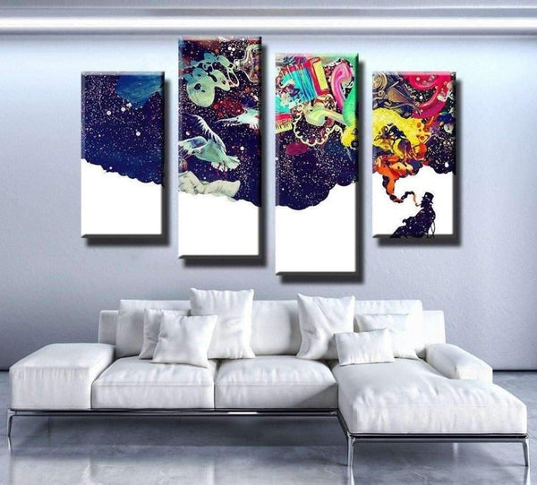 Smoking and Imagining Painting Work