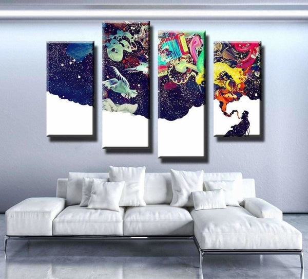 Smoking and Imagining Painting Work