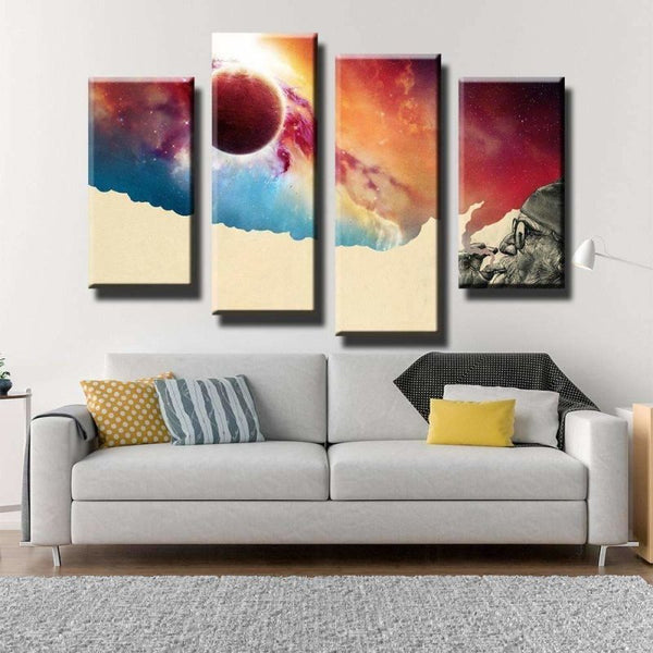 Smoke and Thinking Canvas Wall Painting