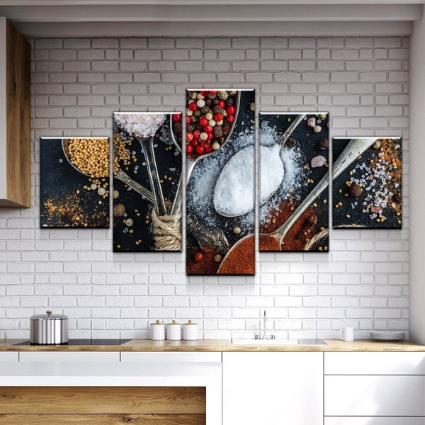 Spices And Life Kitchen And Dining Room Wall Decor Canvas Set