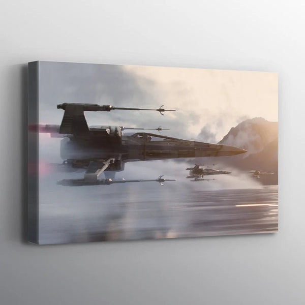 Star Wars X Wing Over Water Print Wall Art - FanaticPrintz