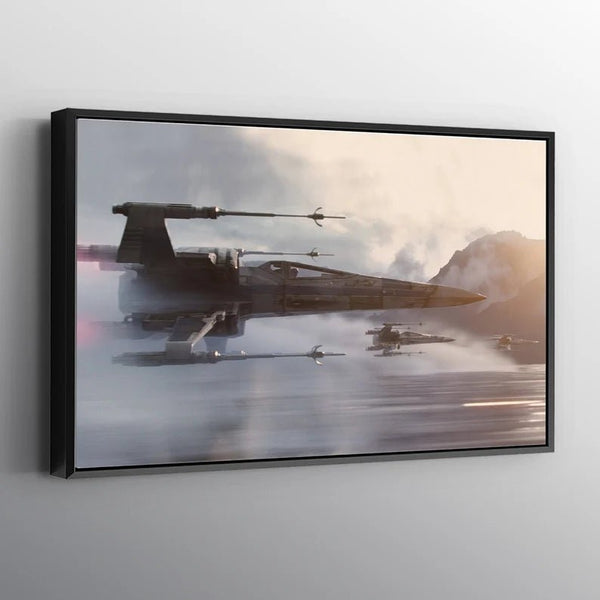 Star Wars X Wing Over Water Print Wall Art - FanaticPrintz