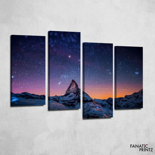 Starry Mountain Canvas Set - FanaticPrintz