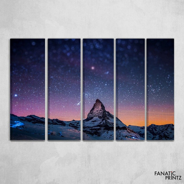 Starry Mountain Canvas Set - FanaticPrintz
