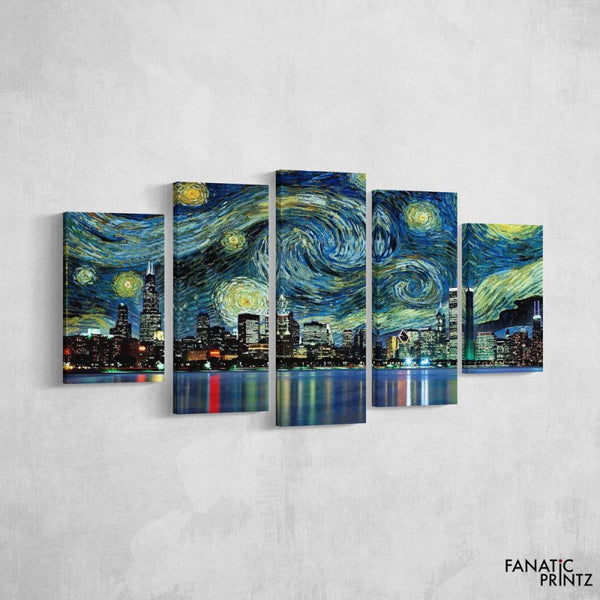 Starry night Canvas Set - FanaticPrintz