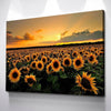 Sunflower Canvas Painting | Sunflower Canvas Wall Art | Sunflower Wall Decor Print - FanaticPrintz