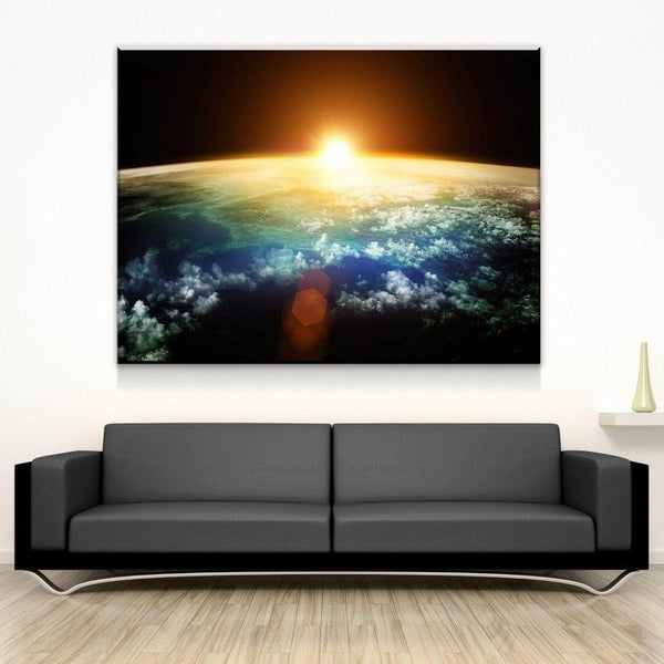 Sunset From Outer Space Canvas Set - FanaticPrintz