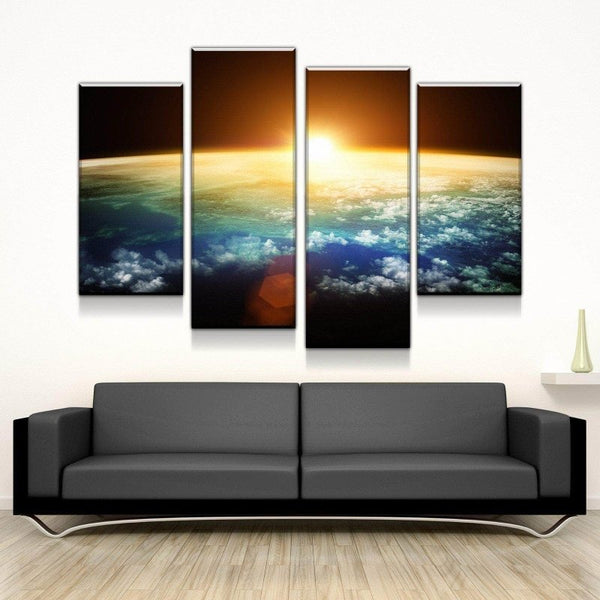 Sunset From Outer Space Canvas Set - FanaticPrintz