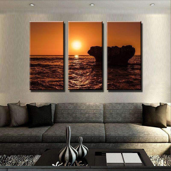 Sunset Rock Canvas Set
