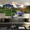 Sunset Waterfall Canvas Set