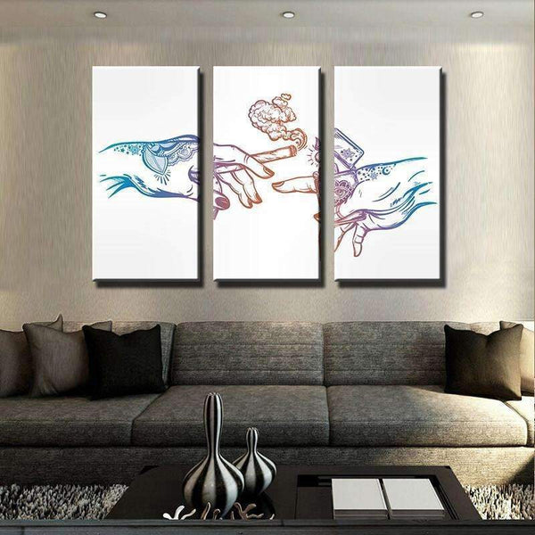 The Creation of Abstract Cannabis Painting