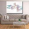 The Creation of Abstract Cannabis Canvas Wall Art