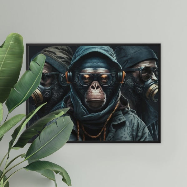 Three Wise Badass Monkeys - FanaticPrintz