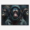 Three Wise Badass Monkeys - FanaticPrintz