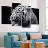 Tiger B&W Canvas Set
